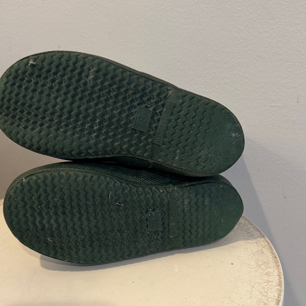 Hunter Kids Dark Green Rain Boots - Picture 2 of 2